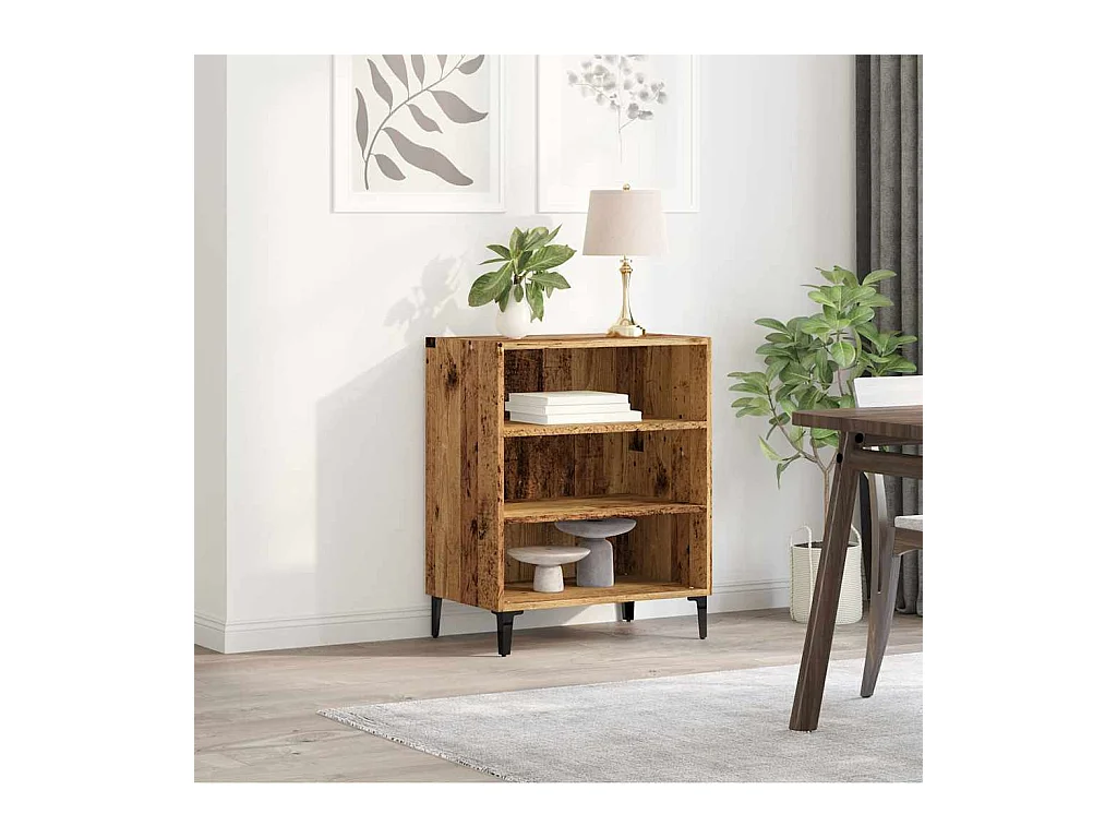 Credenza | Buffet | Armadio Legno Antico 57x35x70 cm in Truciolato