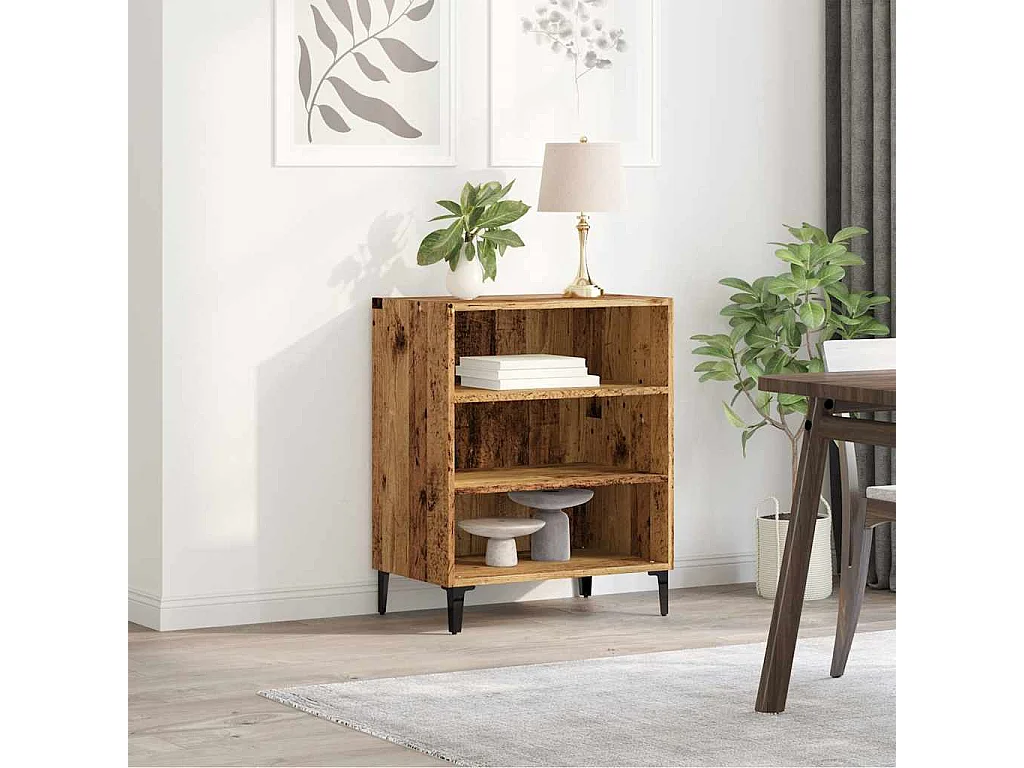 Buffet | Bahut | Meuble de rangement vieux bois 57x35x70 cm bois d'ingénierie