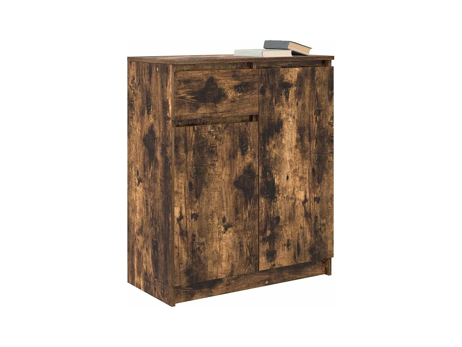 Credenza | Buffet | Armadio con Cassetto Rovere Fumo 71x35x84 cm in Truciolato