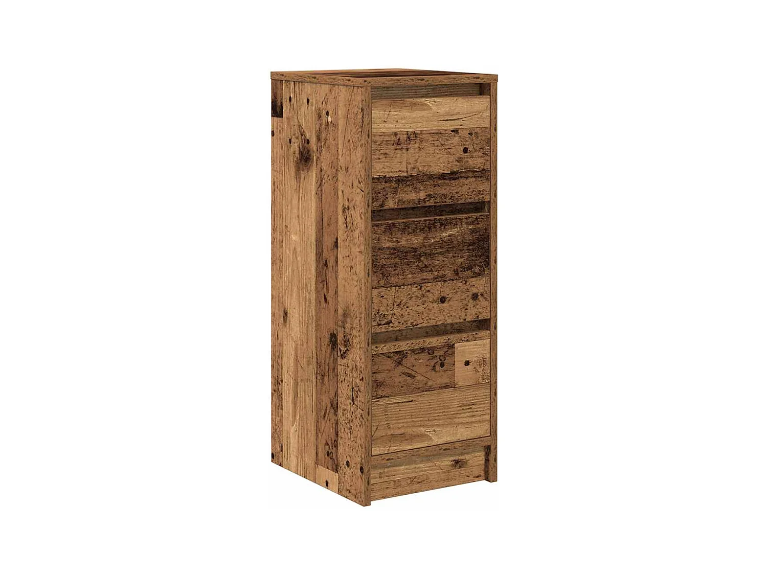 Buffet | Commode à tiroir | Meuble de rangement vieux bois 29,5x34x76 cm bois d'ingénierie