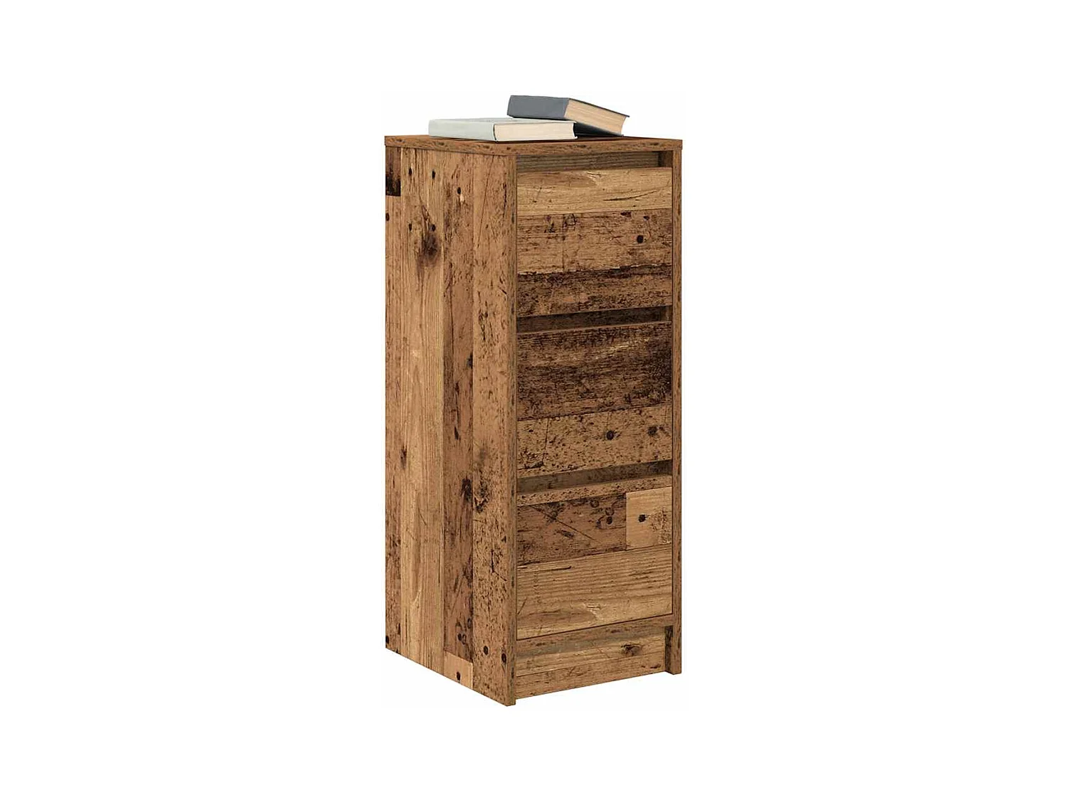 Buffet | Commode à tiroir | Meuble de rangement vieux bois 29,5x34x76 cm bois d'ingénierie