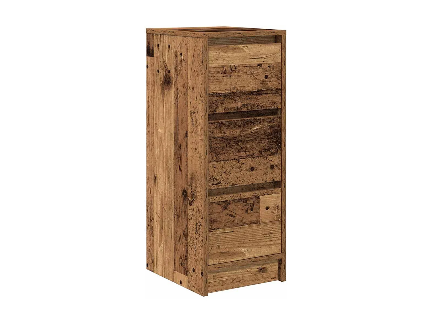 Buffet | Commode à tiroir | Meuble de rangement vieux bois 29,5x34x76 cm bois d'ingénierie