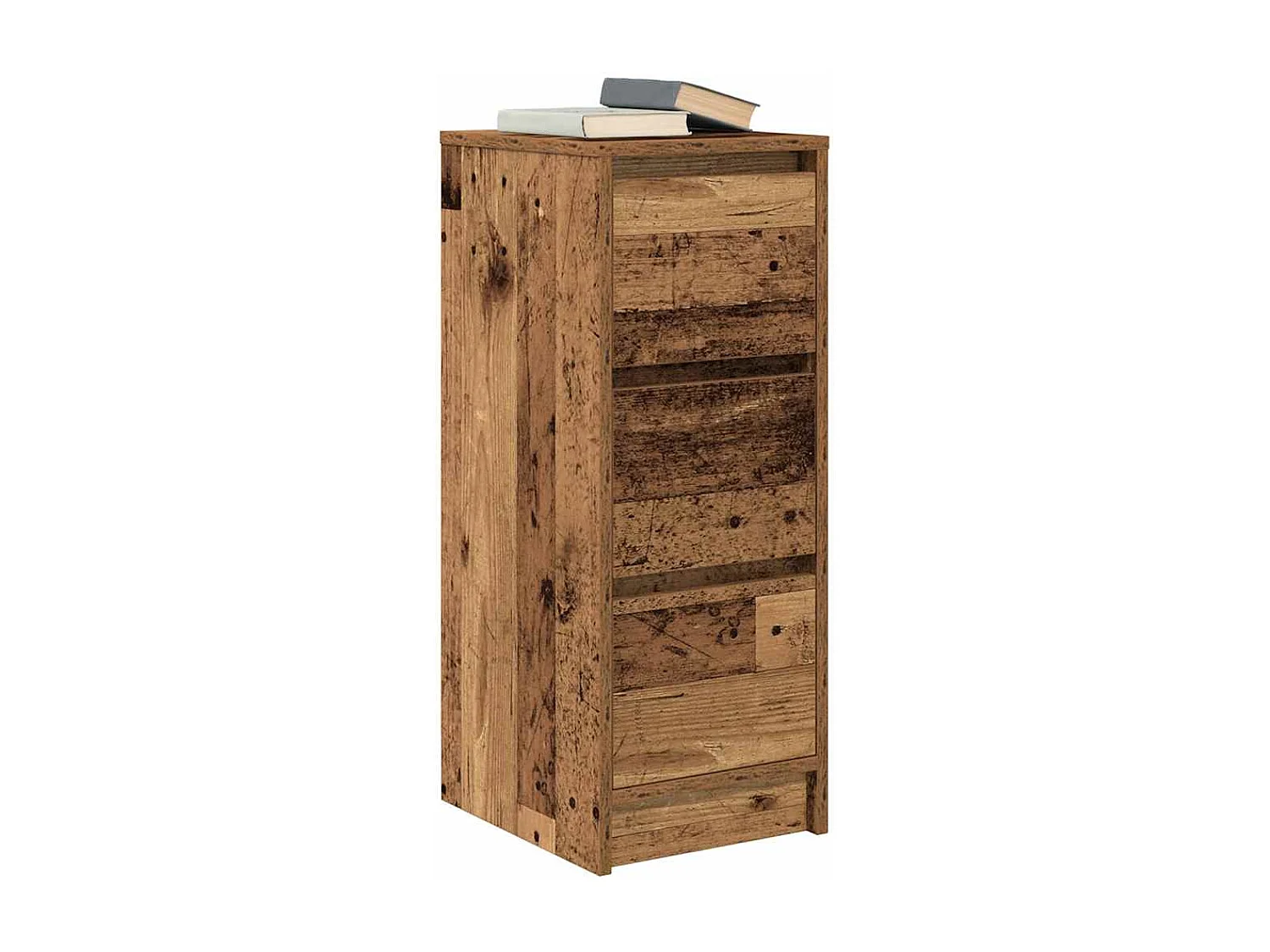 Buffet | Commode à tiroir | Meuble de rangement vieux bois 29,5x34x76 cm bois d'ingénierie