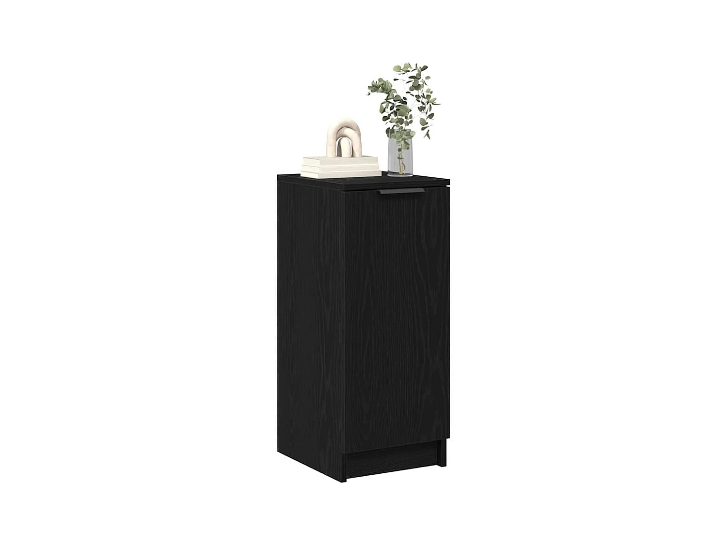 Buffet | Bahut | Meuble de rangement à chaussures Noir Chêne 30x35x70 cm en bois d'ingénierie