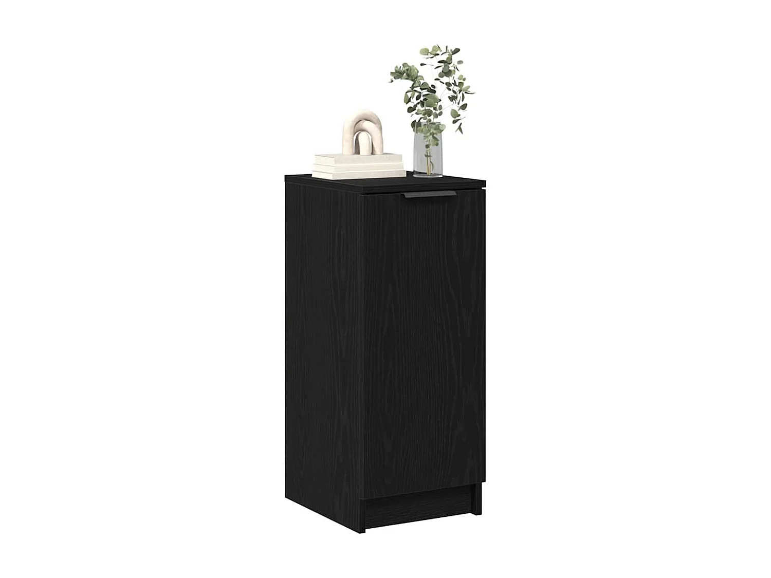 Buffet | Bahut | Meuble de rangement à chaussures Noir Chêne 30x35x70 cm en bois d'ingénierie