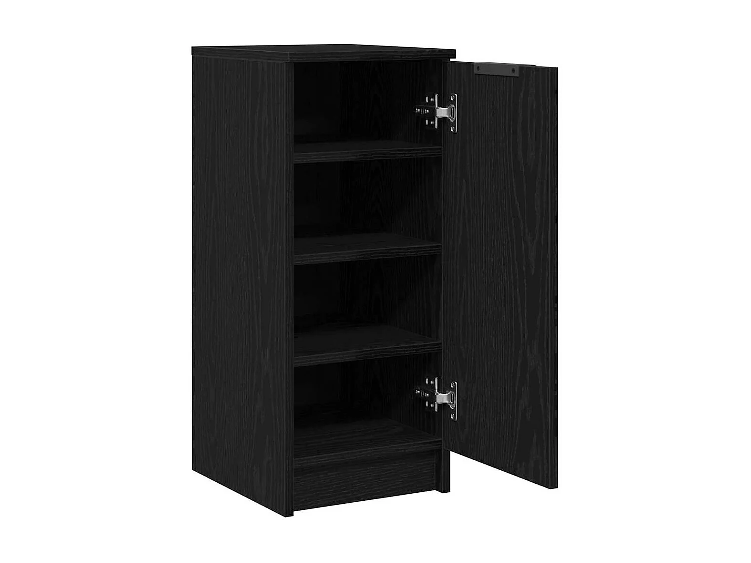 Buffet | Bahut | Meuble de rangement à chaussures Noir Chêne 30x35x70 cm en bois d'ingénierie