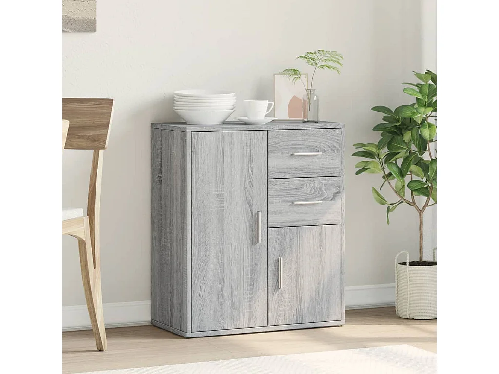 Buffet | Bahut | Meuble de rangement sonoma gris 60x31x70 cm bois d'ingénierie