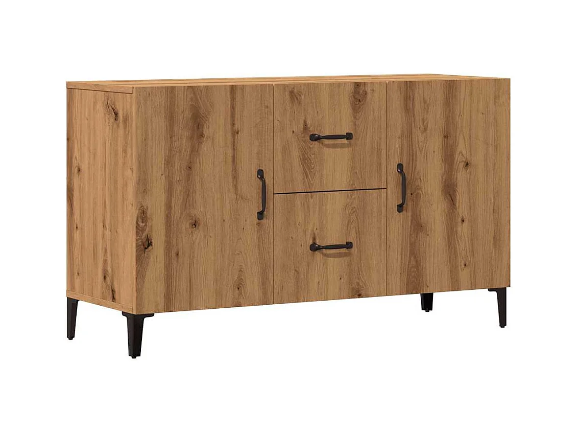 Credenza | Buffet | Armadio Rovere Artigianale 100x36x60 cm in Legno Multistrato