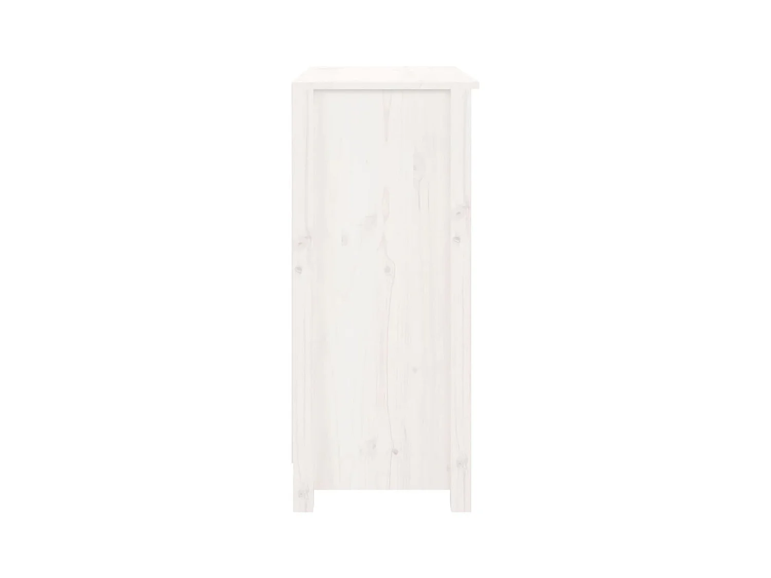 Buffet | Bahut | Meuble de rangement blanc 70x35x80 cm bois massif de pin
