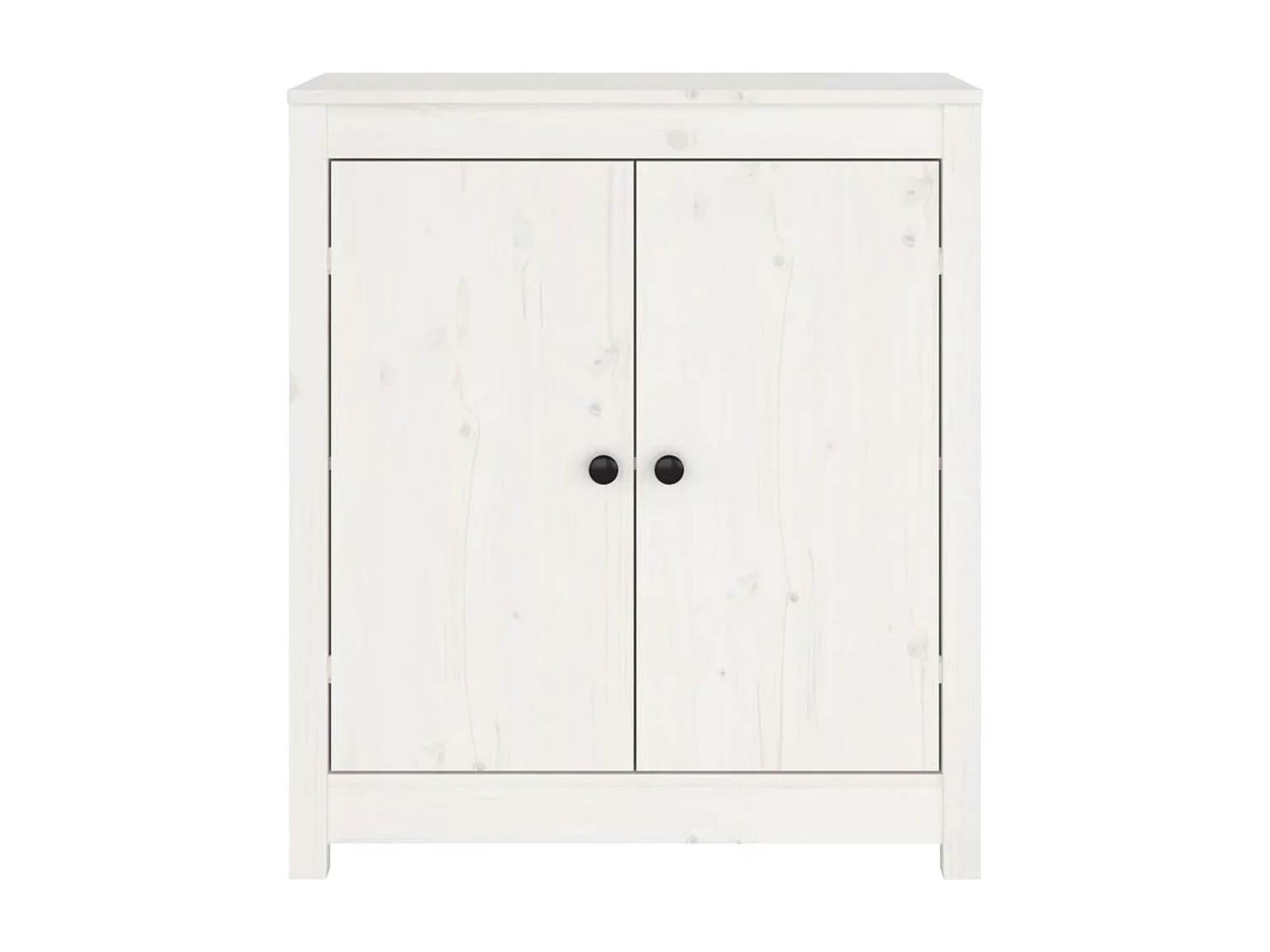 Buffet | Bahut | Meuble de rangement blanc 70x35x80 cm bois massif de pin