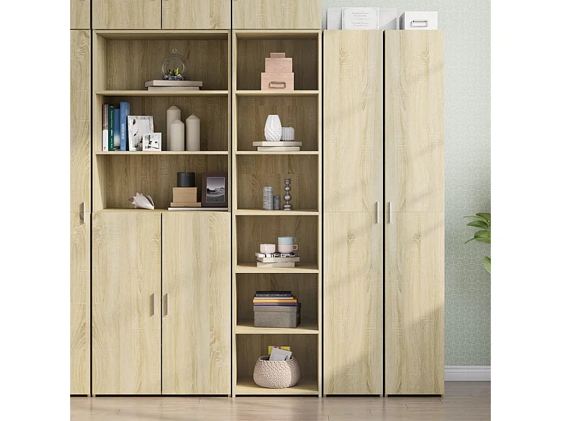 Credenza | Buffet | Armadio Rovere Sonoma 45x41x185 cm in Legno Multistrato