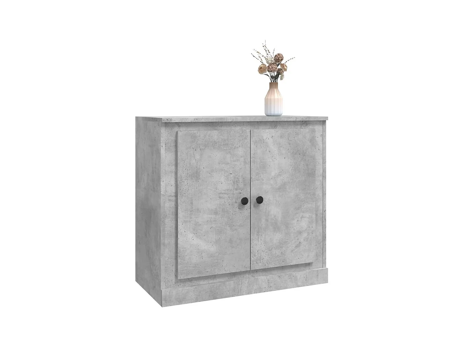Credenza | Buffet | Armadio Grigio Cemento 70x35,5x67,5 cm in Legno Multistrato