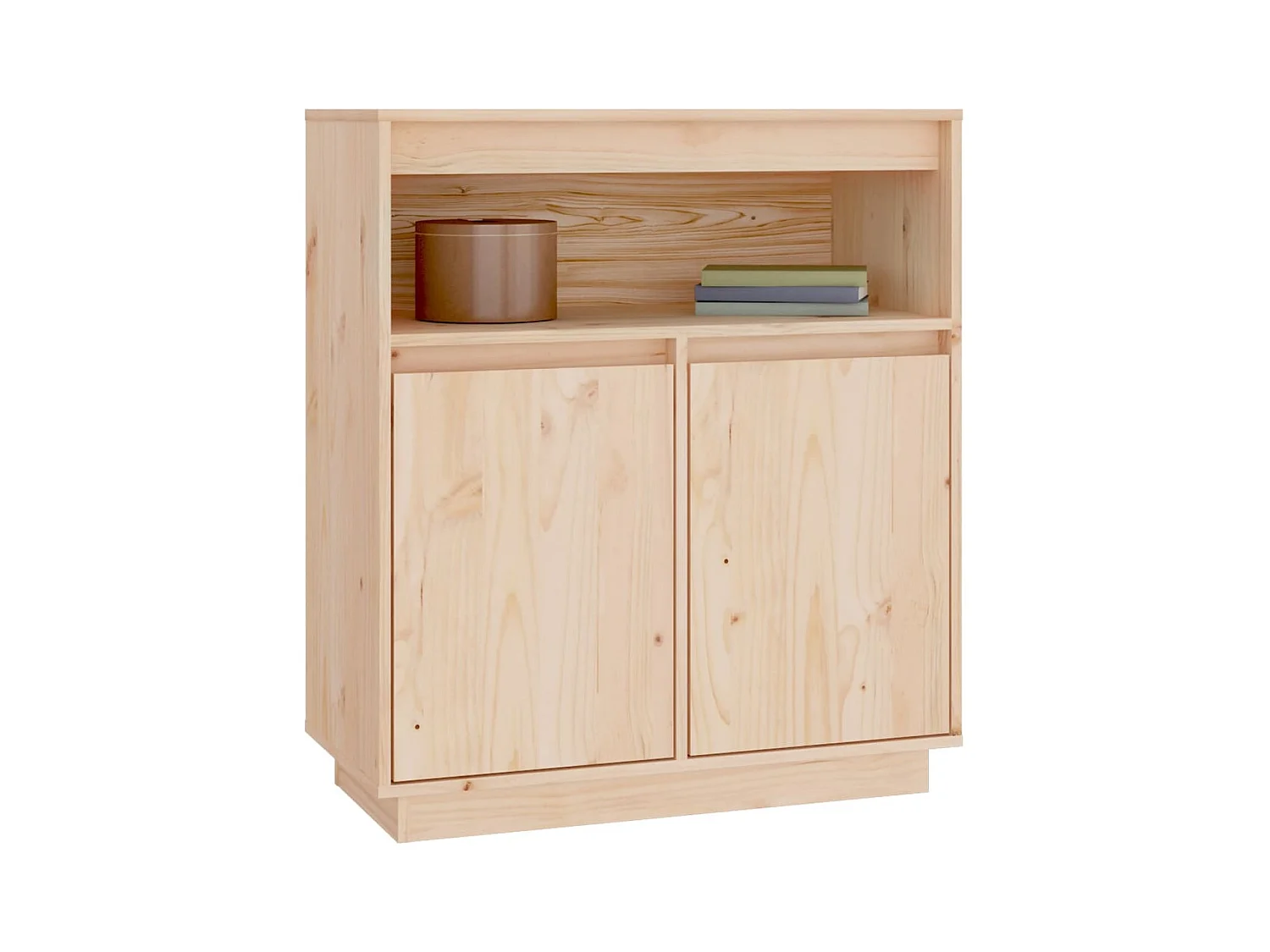 Credenza | Buffet | Armadio 70x34x80 cm in Legno Massello di Pino