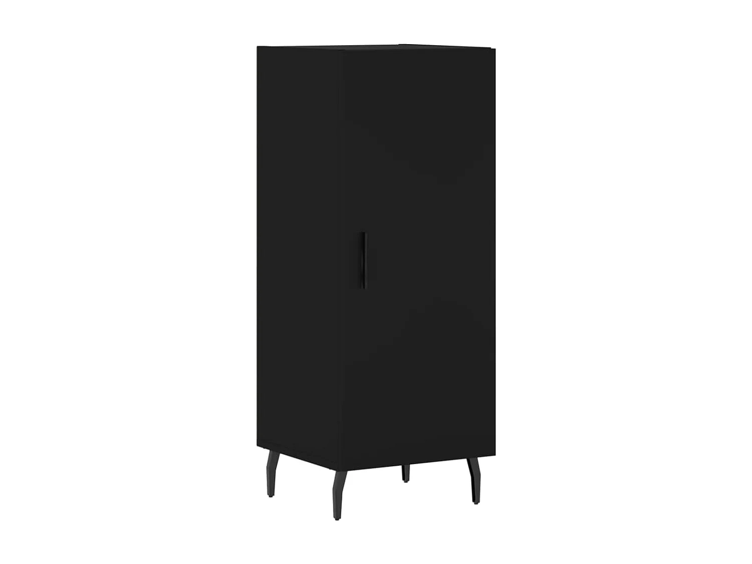 Buffet | Bahut | Meuble de rangement Noir 34,5x34x90 cm Bois d'ingénierie