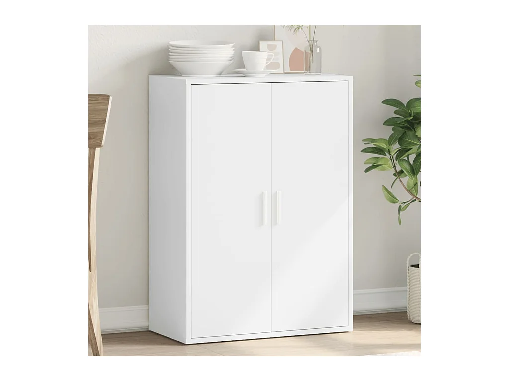 Buffet | Bahut | Meuble de rangement blanc 60x31x84 cm bois d'ingénierie