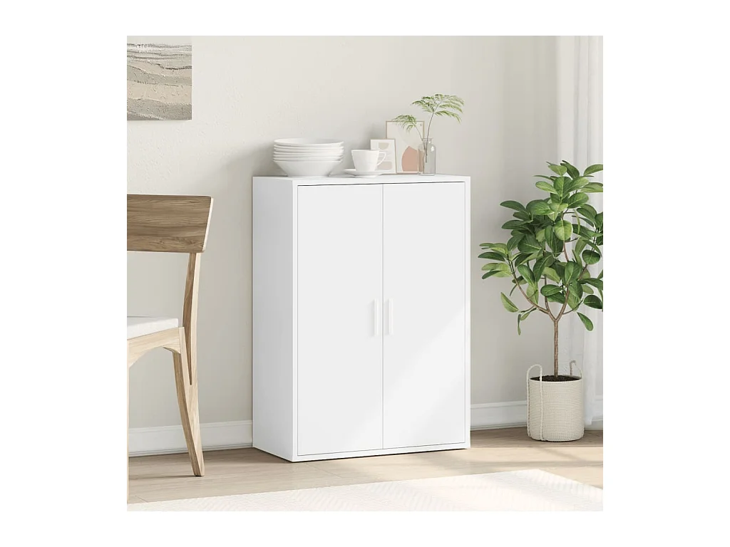 Buffet | Bahut | Meuble de rangement blanc 60x31x84 cm bois d'ingénierie