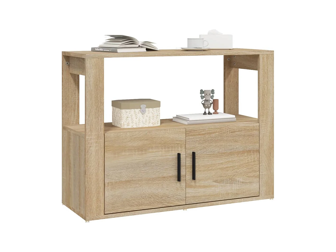Buffet | Bahut | Meuble de rangement Chêne sonoma 80x30x60 cm Bois d'ingénierie