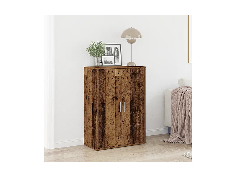 Buffet | Bahut | Meuble de rangement en bois ancien 60x31x84 cm en bois aggloméré