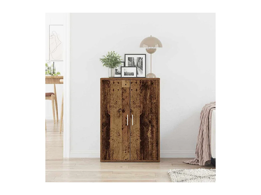 Buffet | Bahut | Meuble de rangement en bois ancien 60x31x84 cm en bois aggloméré