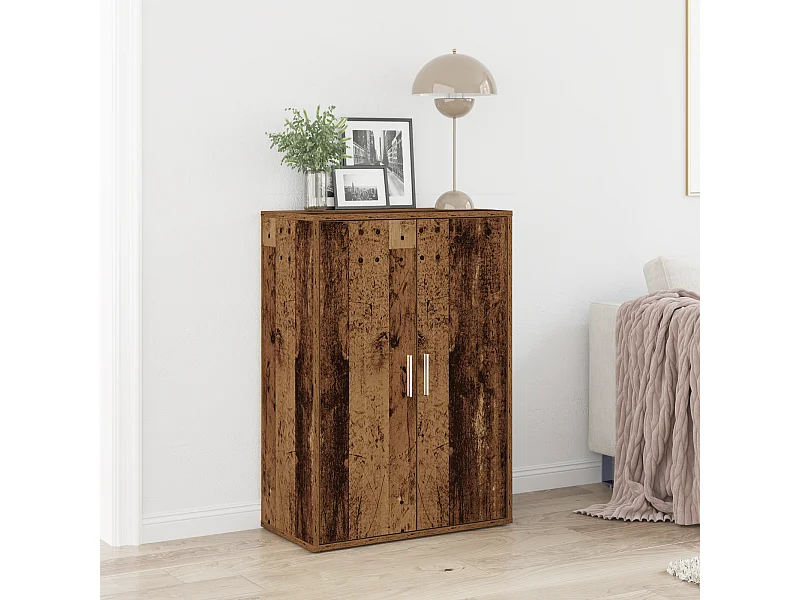 Buffet | Bahut | Meuble de rangement en bois ancien 60x31x84 cm en bois aggloméré