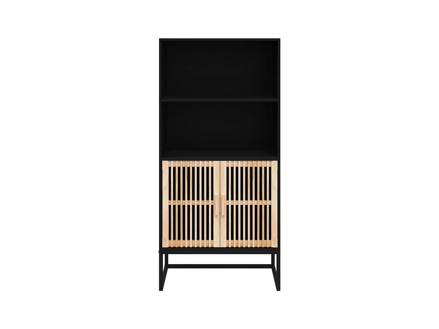 Buffet | Bahut | Meuble de rangement haut noir 60x35x125 cm bois d'ingénierie