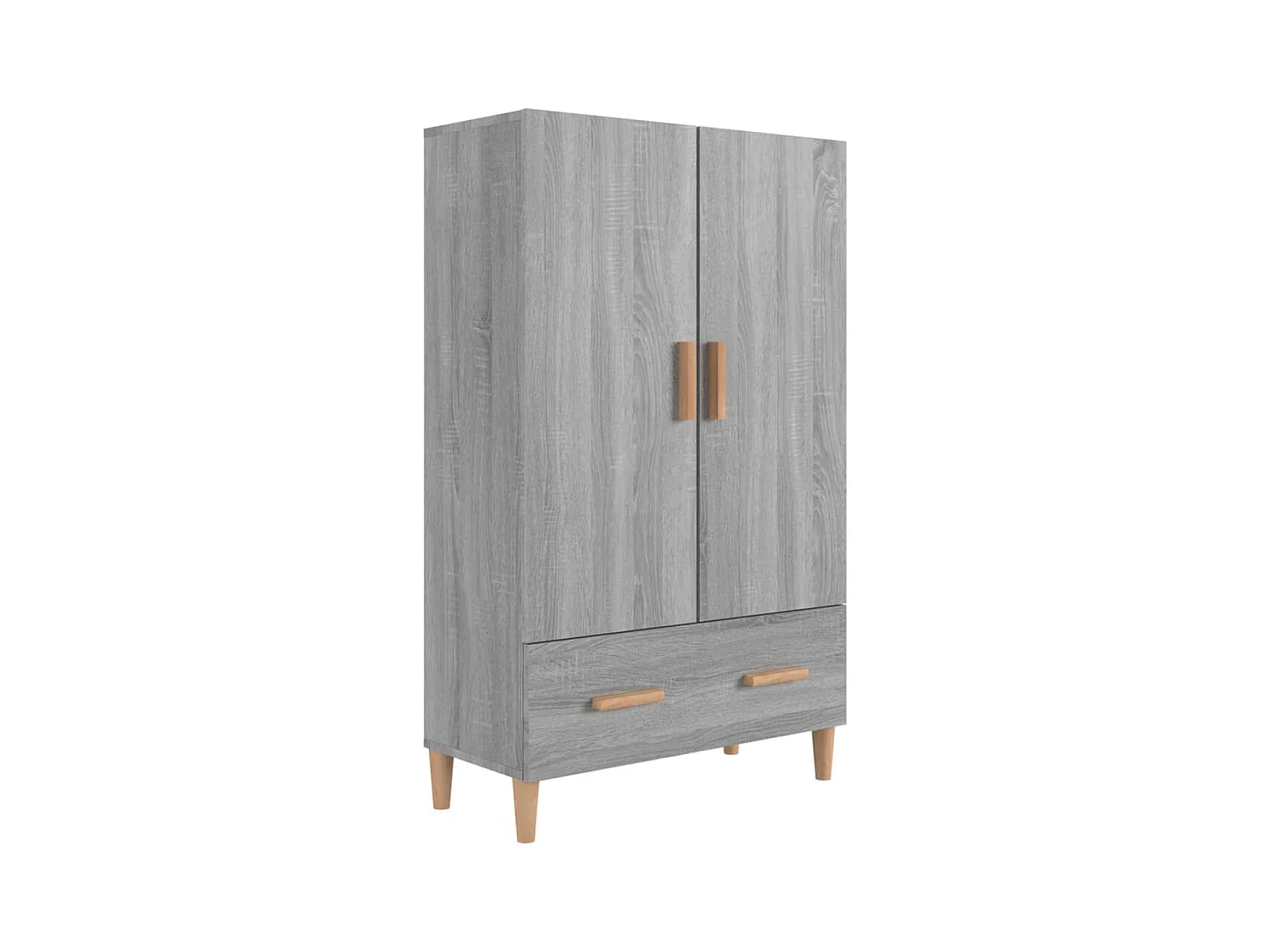 Credenza | Buffet | Armadio Grigio Sonoma 70x31x115 cm in Legno Multistrato