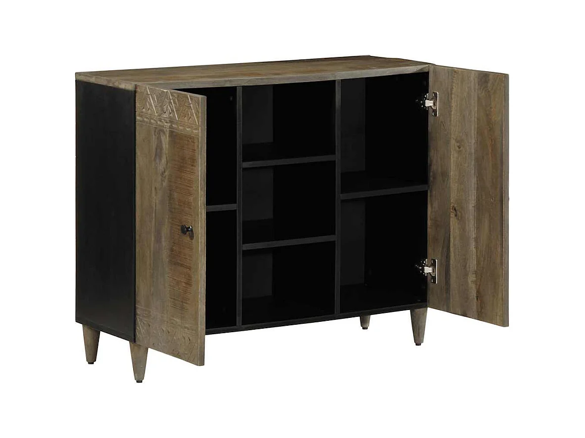 Buffet | Bahut | Meuble de rangement 90x33x75 cm bois massif de manguier