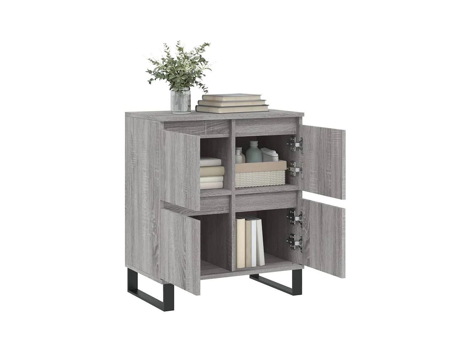 Credenza | Buffet | Armadio Grigio Sonoma 60x35x70 cm in Legno Multistrato