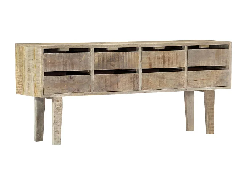 Buffet | Commode à tiroir | Meuble de rangement 140x30x60 cm Bois de manguier massif