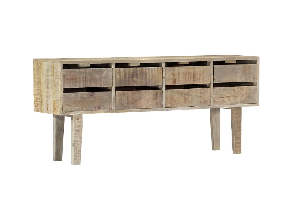 Buffet | Commode à tiroir | Meuble de rangement 140x30x60 cm Bois de manguier massif