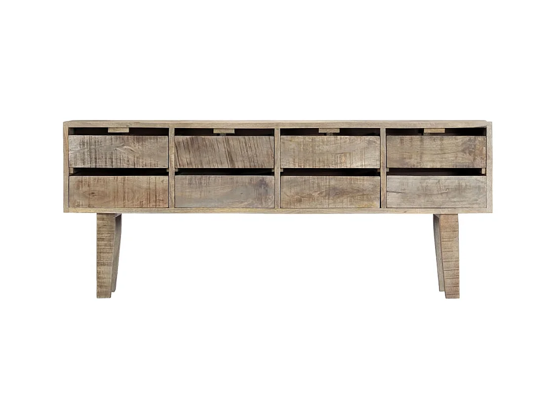 Buffet | Commode à tiroir | Meuble de rangement 140x30x60 cm Bois de manguier massif