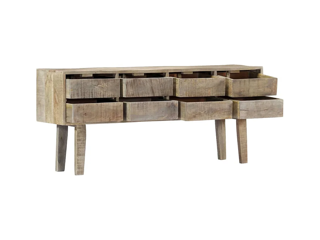 Buffet | Commode à tiroir | Meuble de rangement 140x30x60 cm Bois de manguier massif