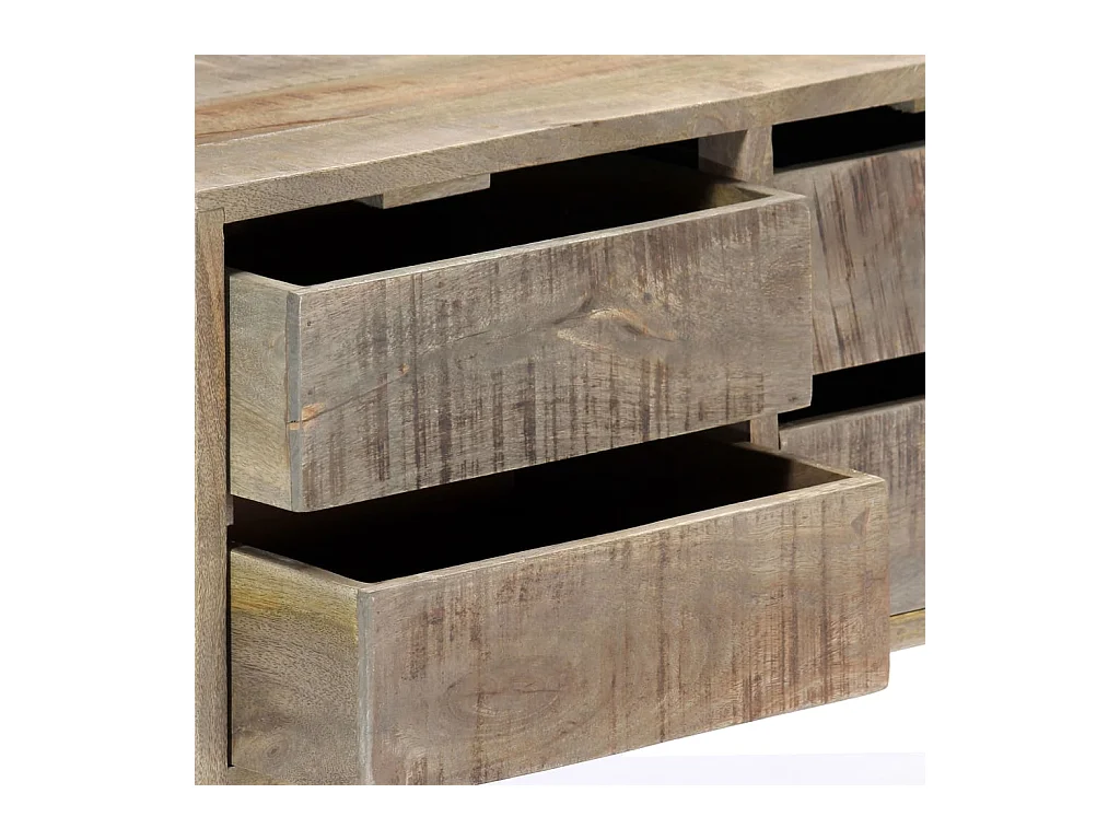 Buffet | Commode à tiroir | Meuble de rangement 140x30x60 cm Bois de manguier massif