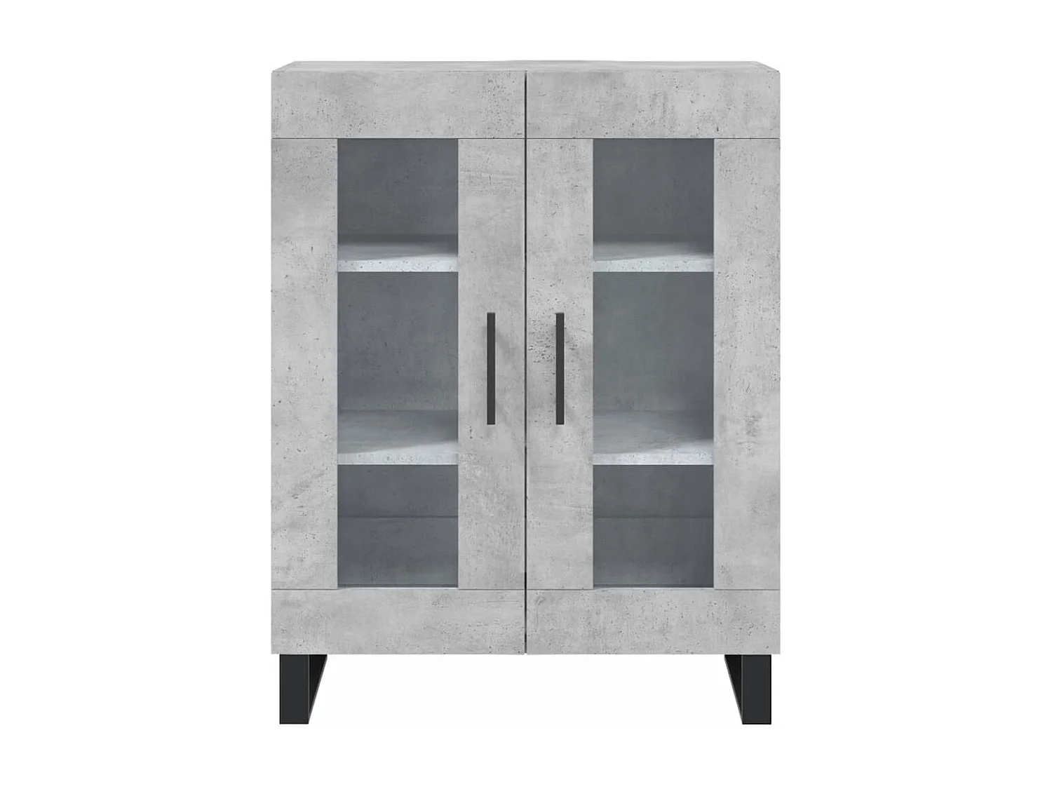Buffet | Bahut | Meuble de rangement gris béton 69,5x34x90 cm bois d'ingénierie