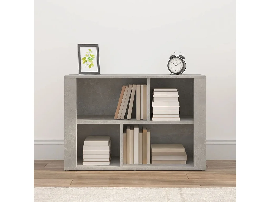 Buffet | Bahut | Meuble de rangement Gris béton 80x30x54 cm Bois d'ingénierie