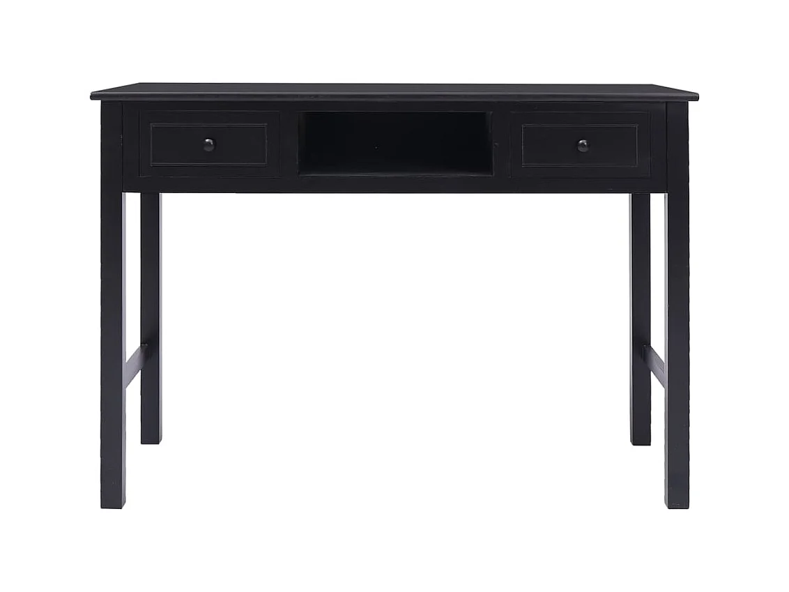 Buffet | Bahut | Meuble de rangement Noir 108x45x76 cm Bois de Paulownia massif