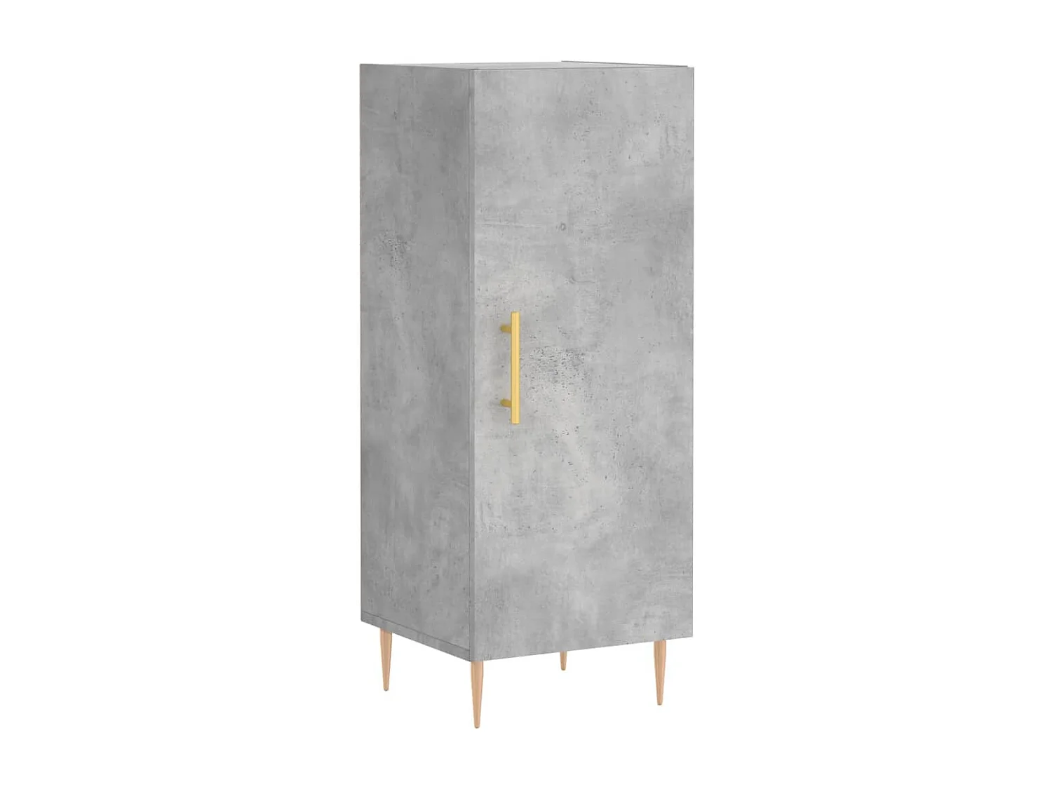 Buffet | Bahut | Meuble de rangement Gris béton 34,5x34x90 cm Bois d'ingénierie