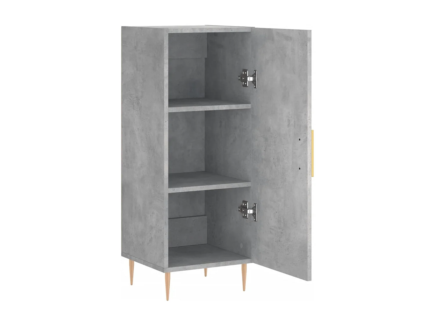 Buffet | Bahut | Meuble de rangement Gris béton 34,5x34x90 cm Bois d'ingénierie