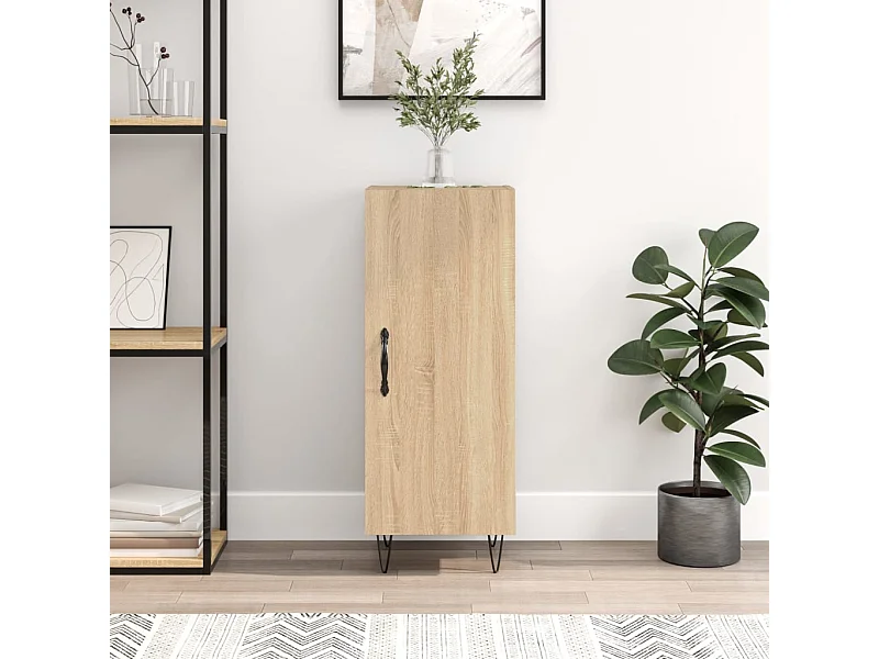 Buffet | Bahut | Meuble de rangement Chêne sonoma 34,5x34x90 cm Bois d'ingénierie