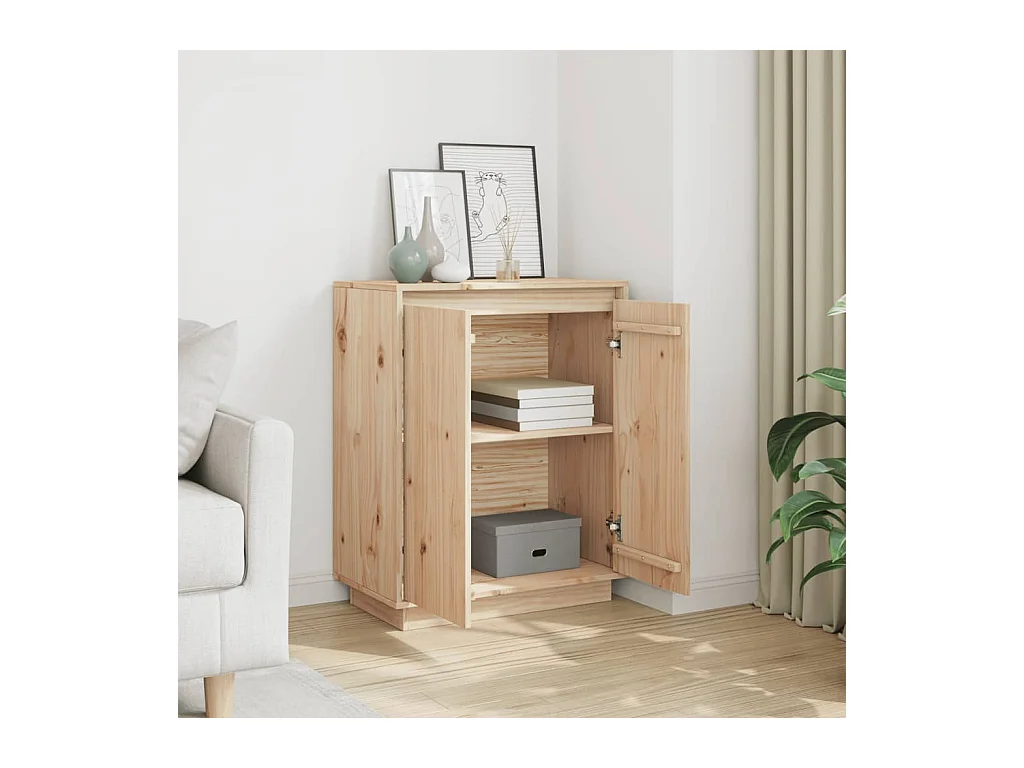 Buffet | Bahut | Meuble de rangement 60x34x75 cm Bois massif de pin