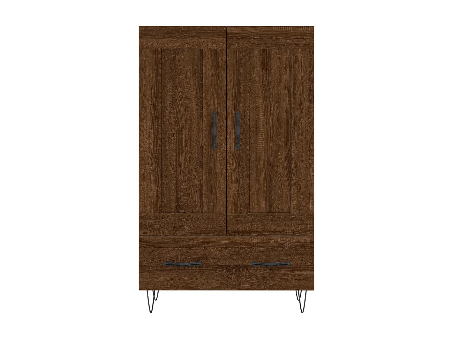 Buffet | Bahut | Meuble de rangement haut chêne marron 69,5x31x115 cm bois d'ingénierie