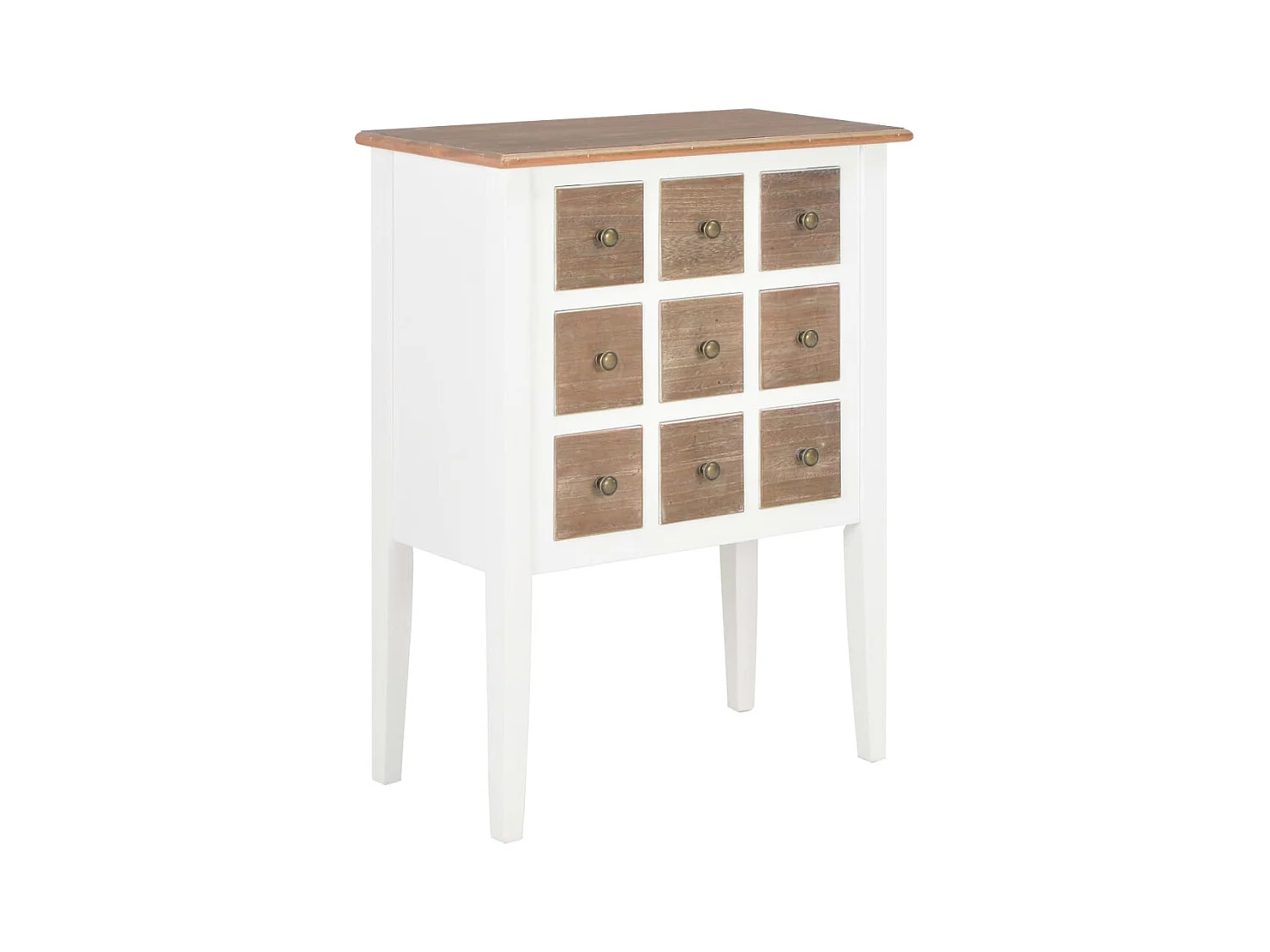 Buffet | Commode à tiroir | Meuble de rangement Blanc 54x30x80 cm Bois massif