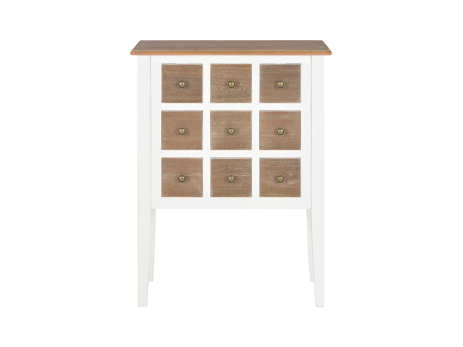 Buffet | Commode à tiroir | Meuble de rangement Blanc 54x30x80 cm Bois massif