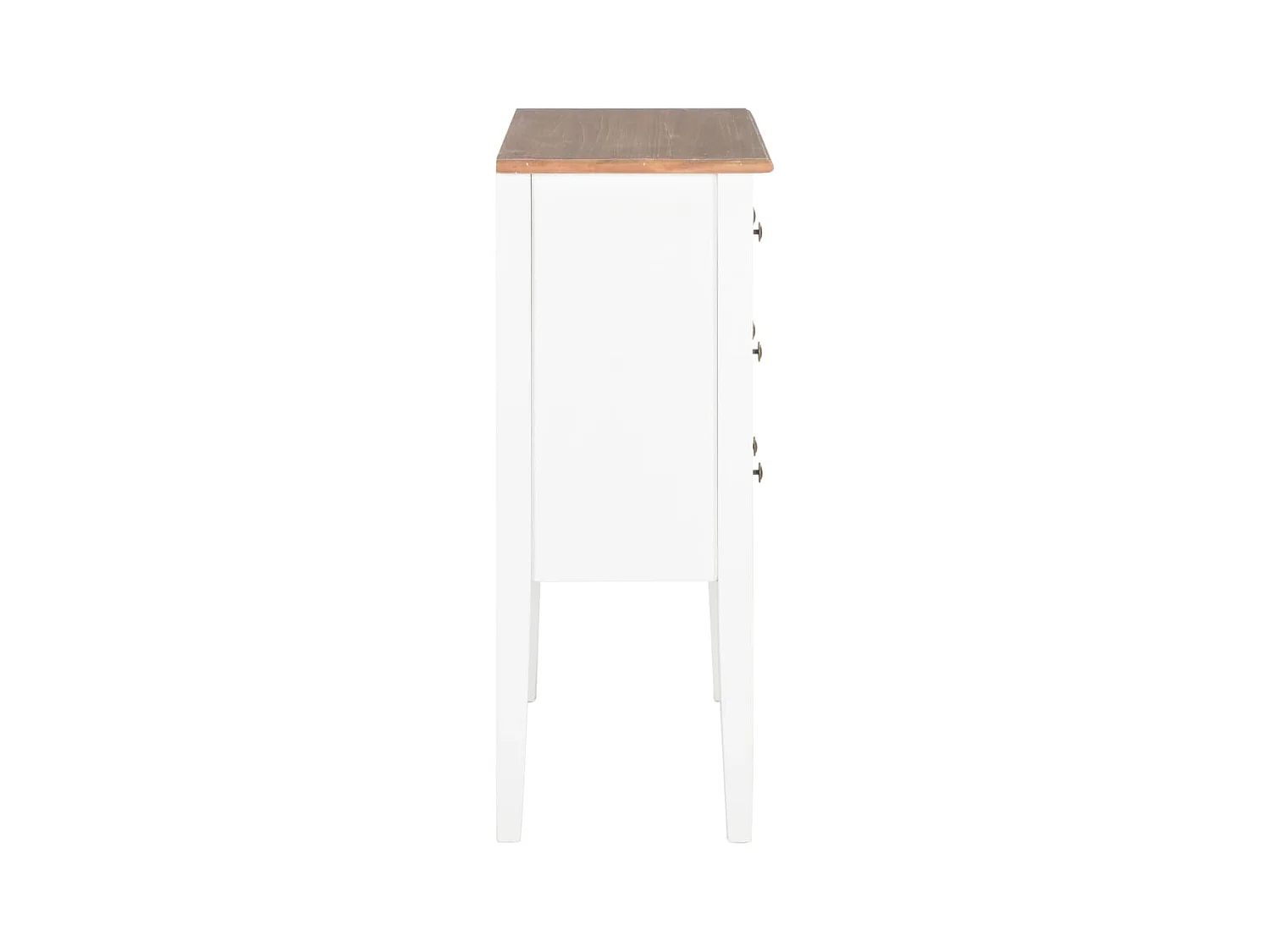 Buffet | Commode à tiroir | Meuble de rangement Blanc 54x30x80 cm Bois massif