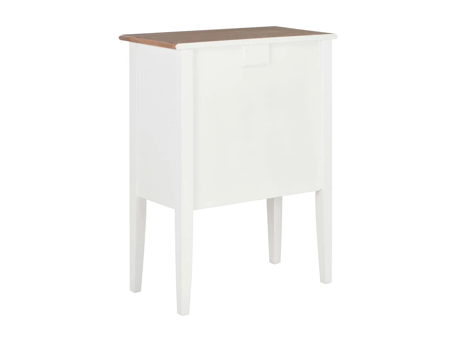 Credenza | Buffet | Armadio Bianca 54x30x80 cm in Legno Massello