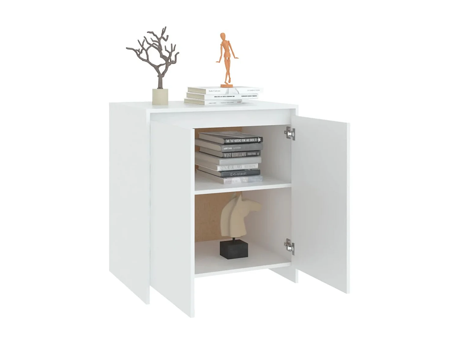 Buffet | Bahut | Meuble de rangement Blanc 70x41x75 cm Bois d'ingénierie