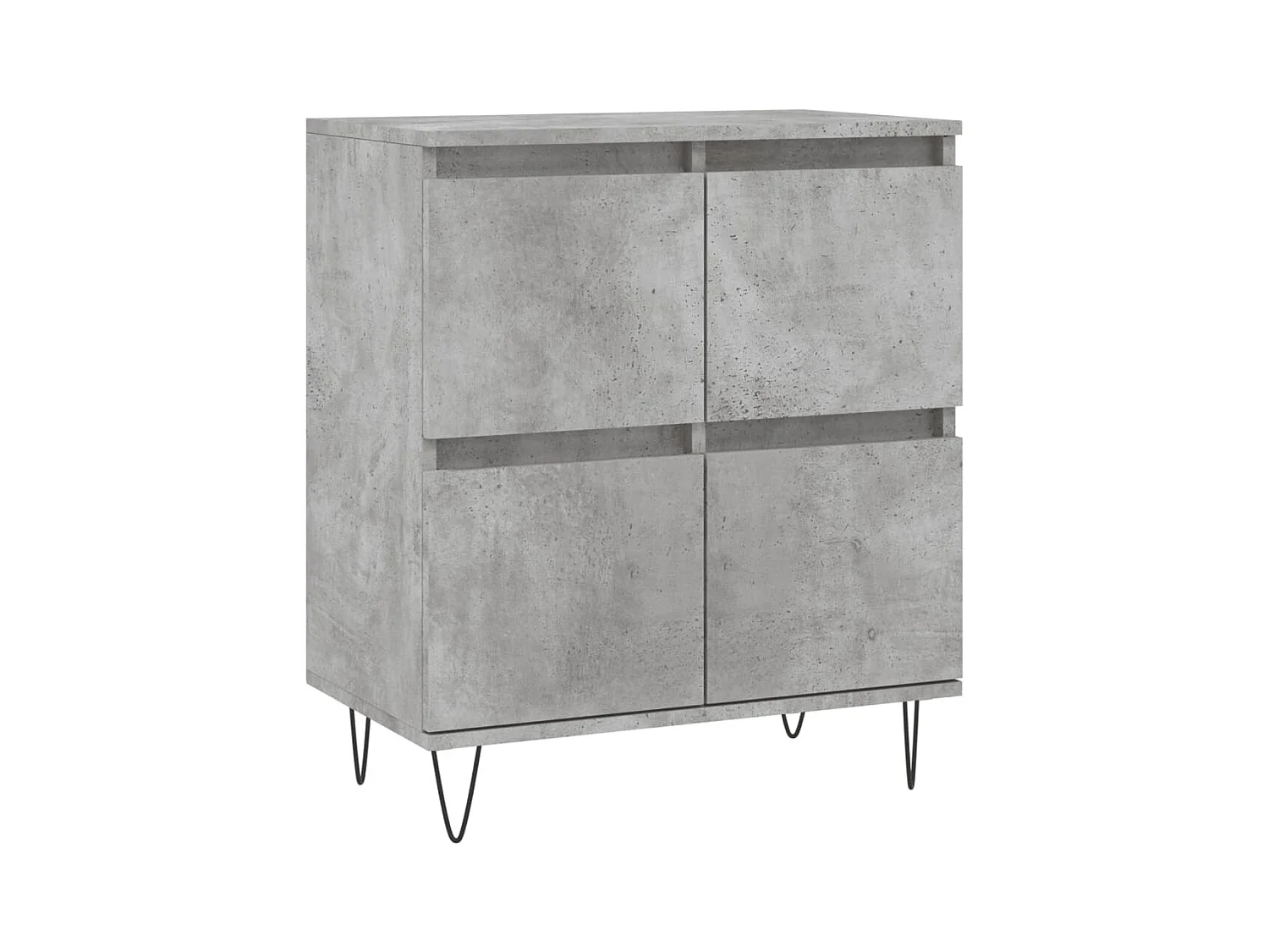 Credenze | Buffet | Armadi 2 pz Grigio Cemento in Legno Multistrato