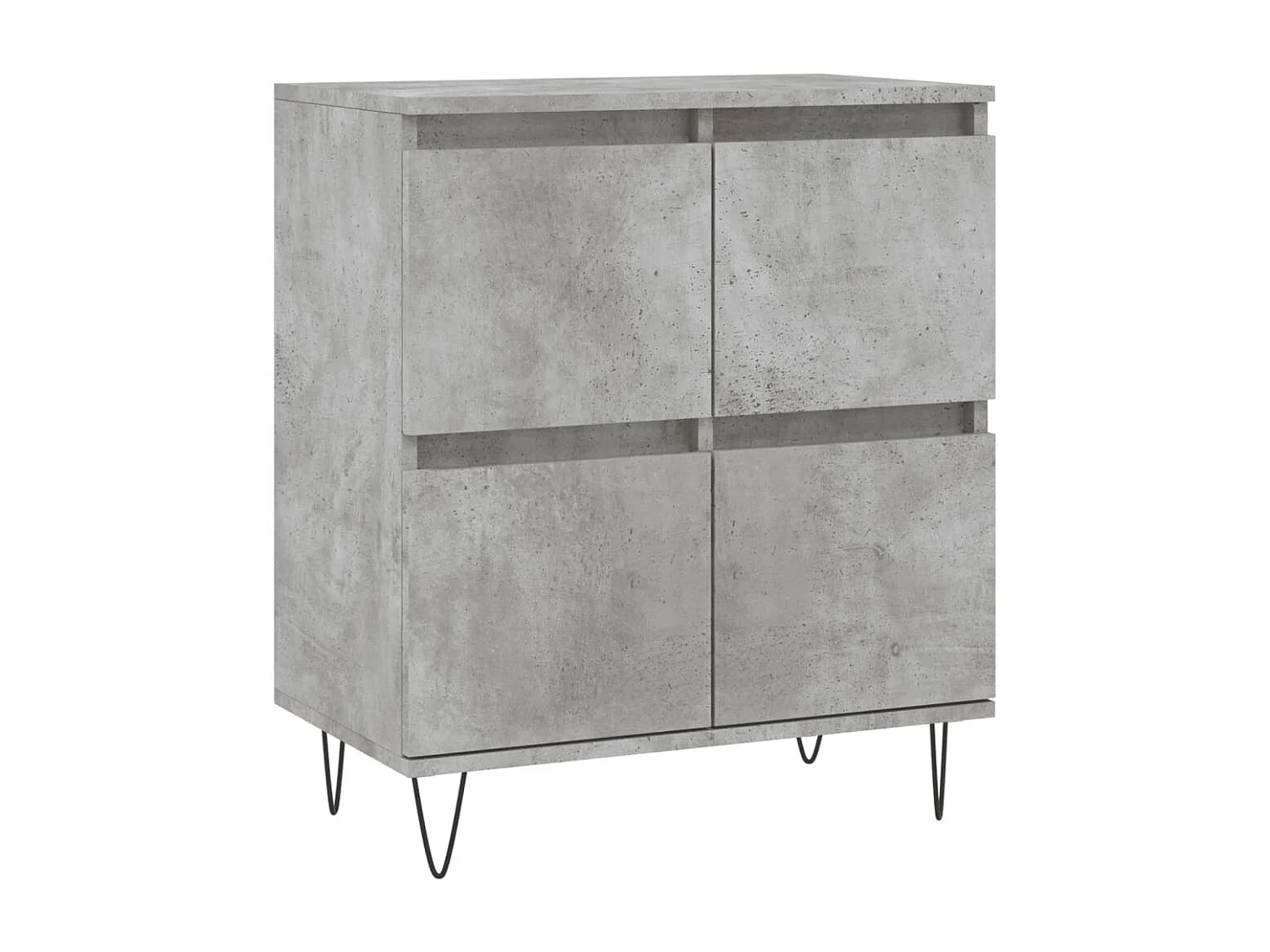 Buffets | Bahuts | Meuble de rangement 2 pcs gris béton bois d'ingénierie