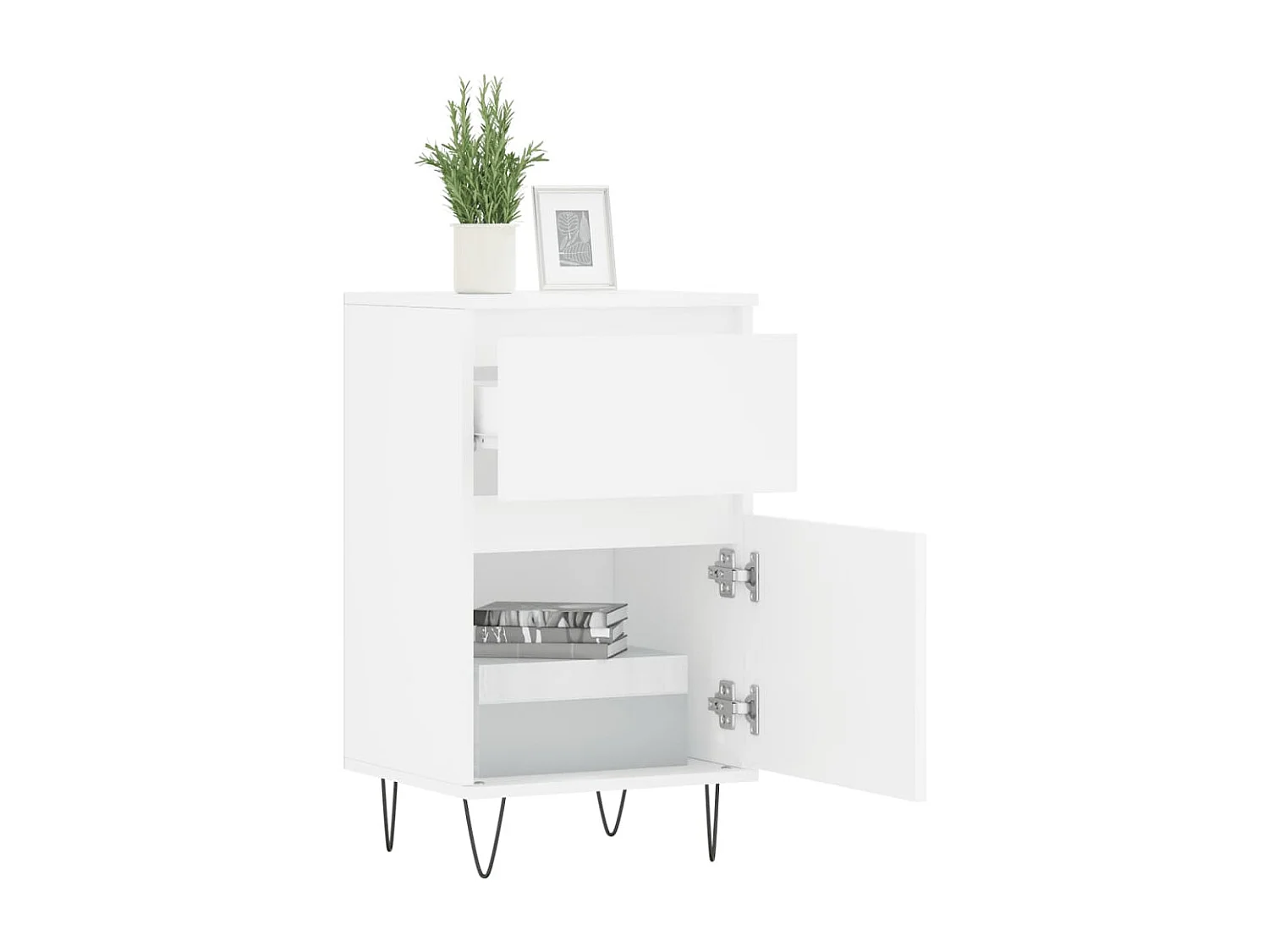 Buffets | Bahuts | Meuble de rangement 2 pcs blanc 40x35x70 cm bois d’ingénierie
