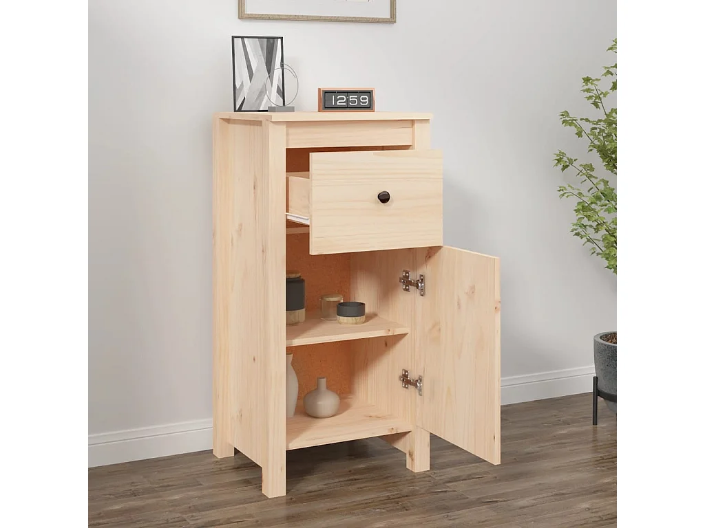 Buffet | Bahut | Meuble de rangement 40x35x80 cm bois massif de pin